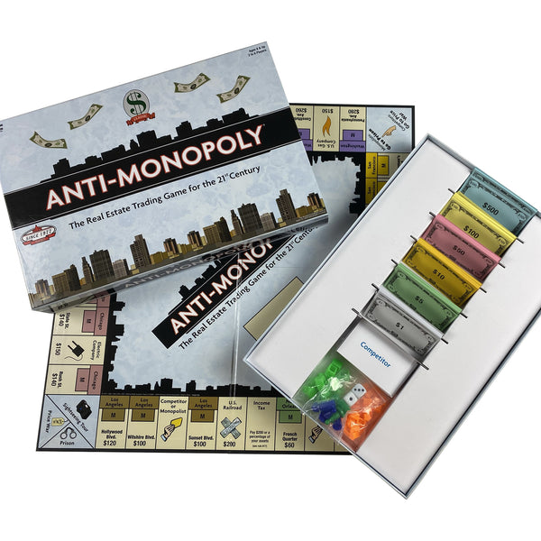 Anti-Monopoly Board Game