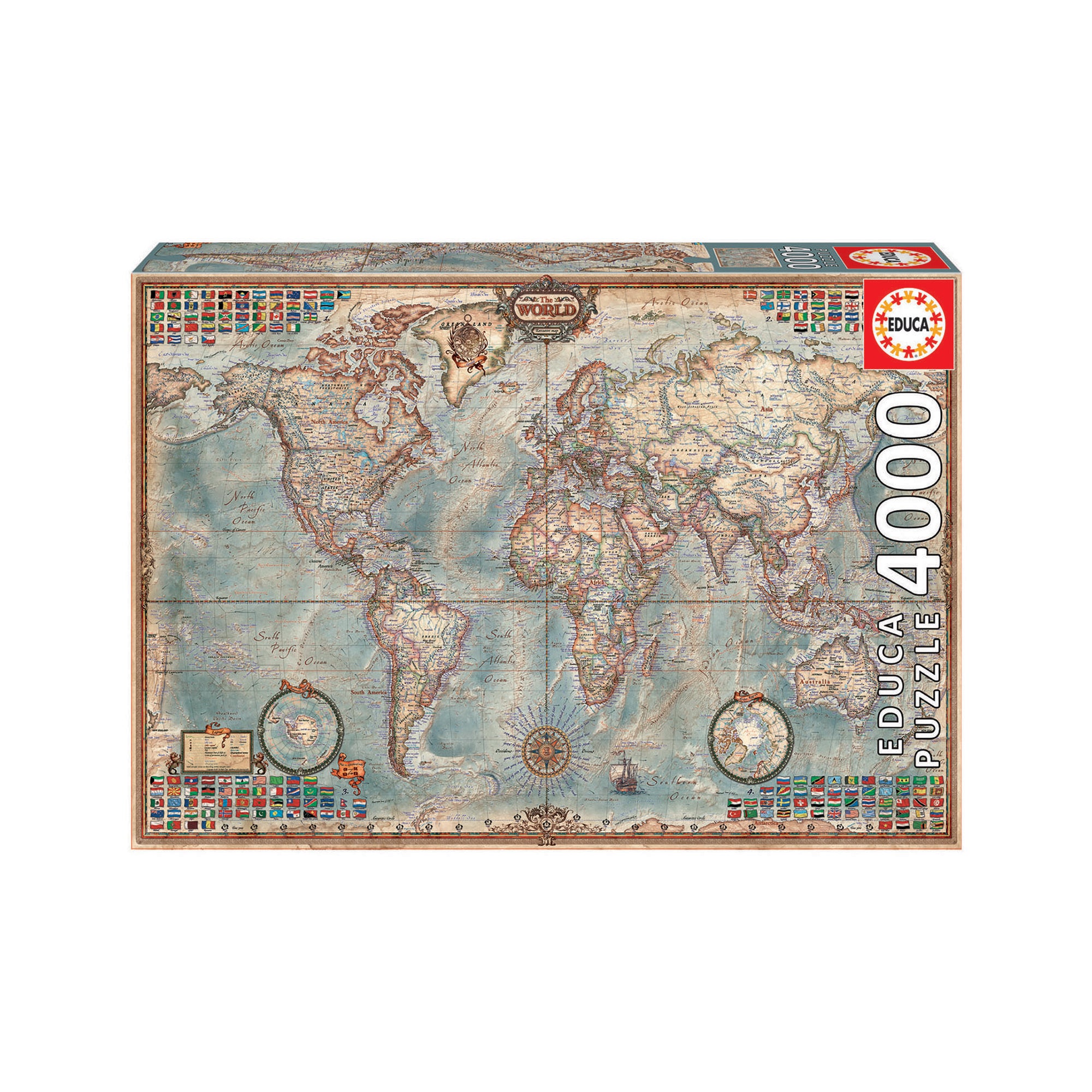 Educa Historical World Map 4000 Piece Puzzle