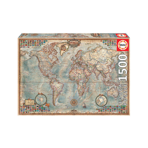 Educa Political Map of the World 1500 Piece Puzzle