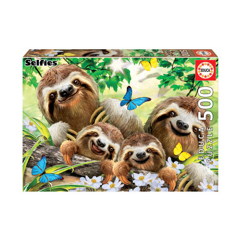 Educa Sloth Family Selfie 500 Piece Puzzle