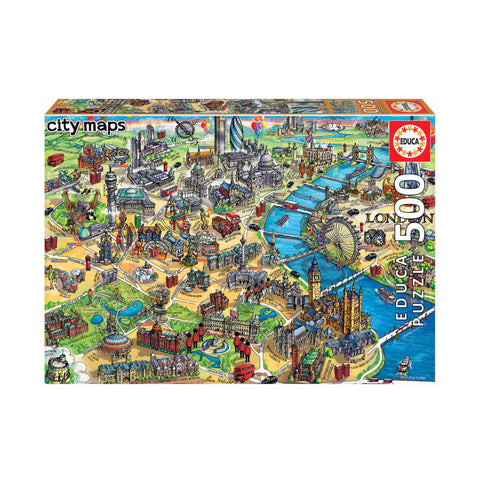 Educa London City Map 500 Piece Puzzle