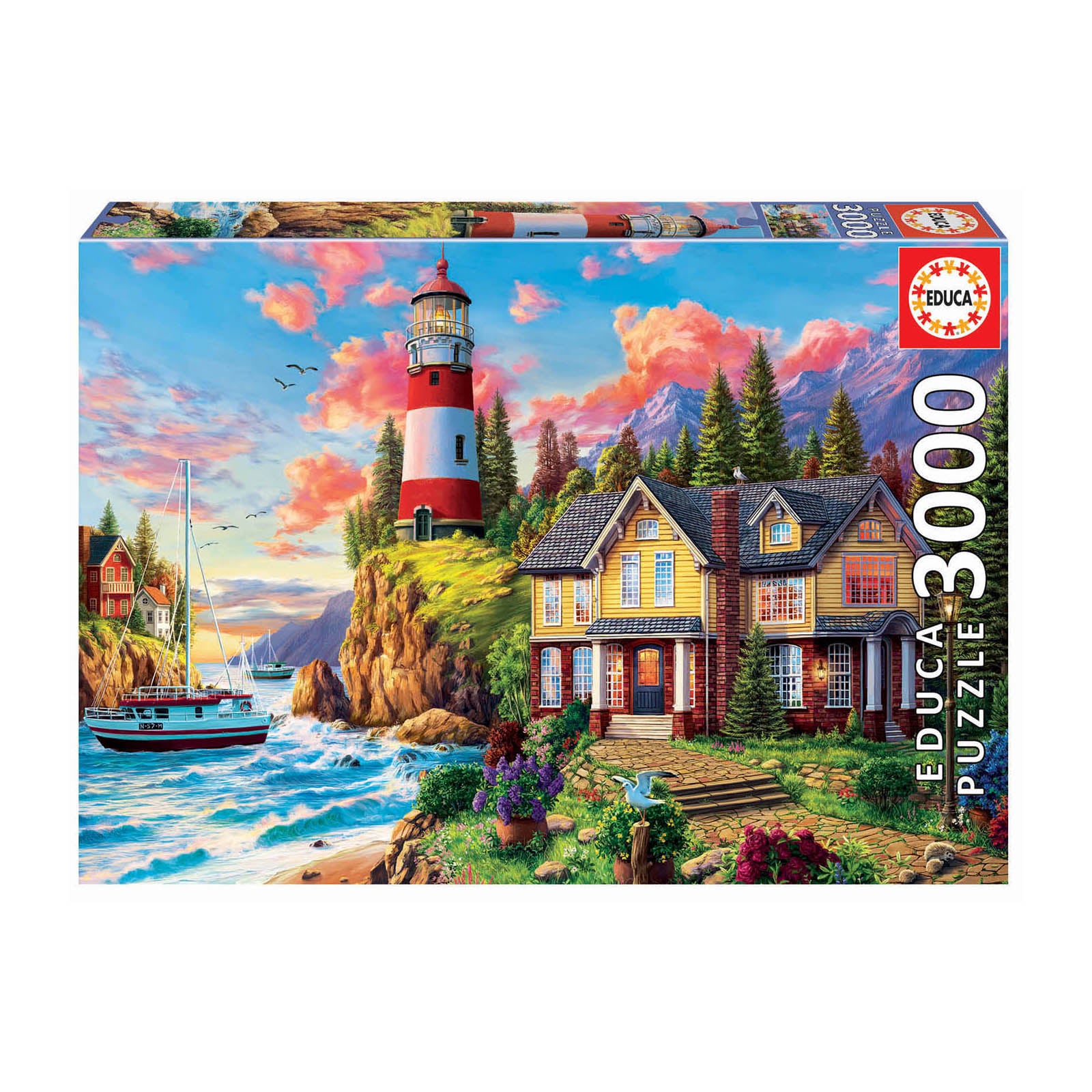 Educa Lighthouse & Cottage 3000 Piece Puzzle