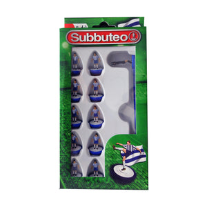 Subbuteo Blue and White Stripe Kit Players 