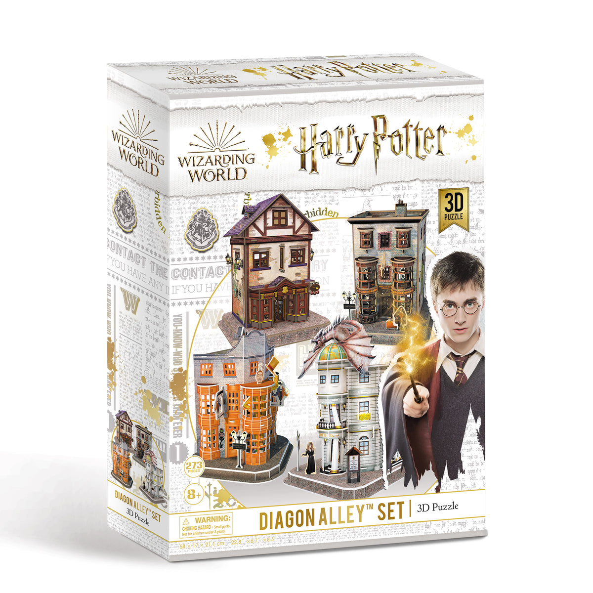 Harry Potter Diagon Alley 4 in 1 3D Puzzle – University Games