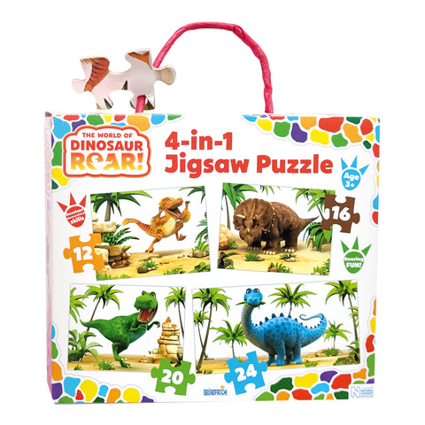 The World of Dinosaur Roar!  4-in-1 Puzzle