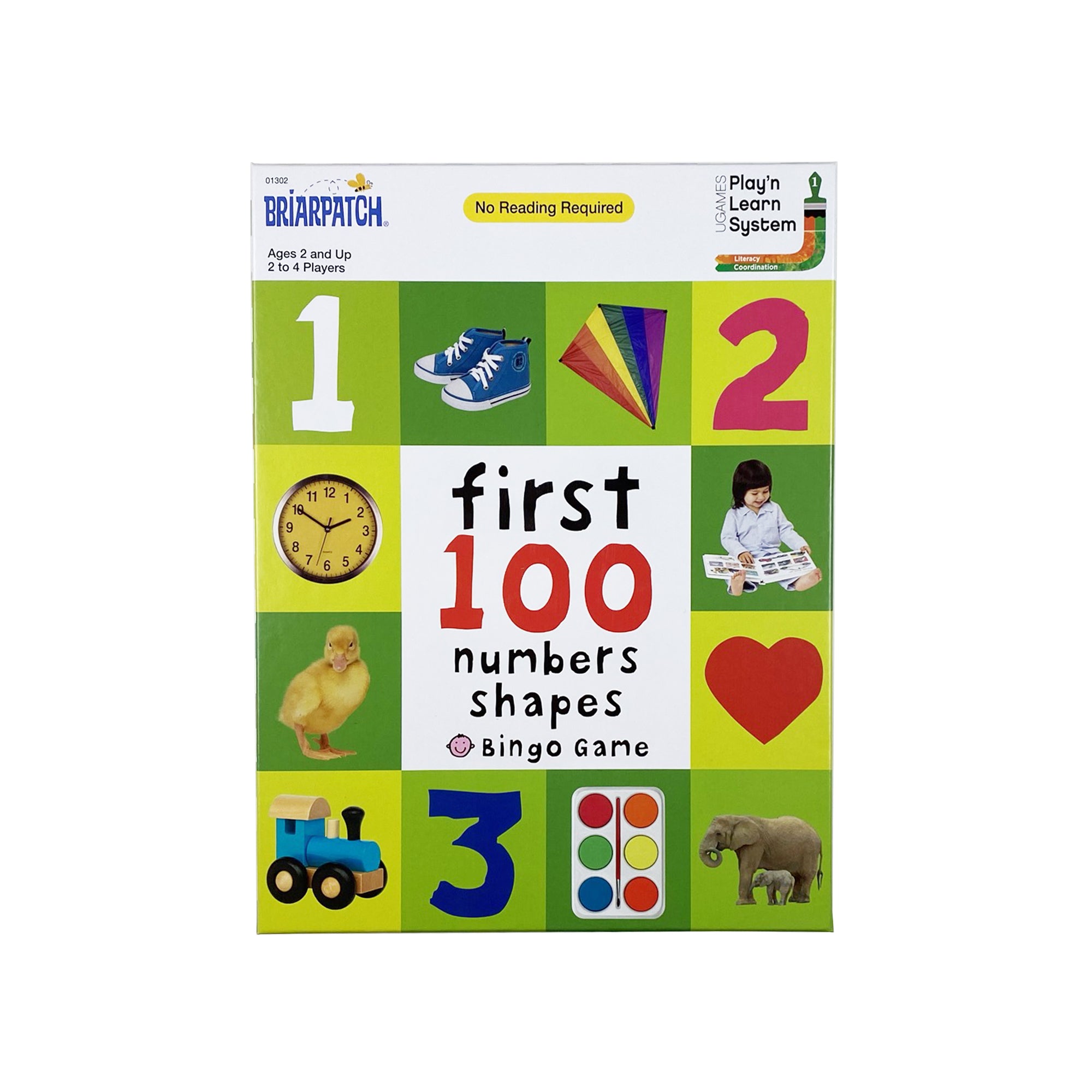 First 100 Numbers and Shapes Bingo Game