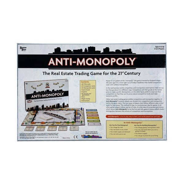 Anti-Monopoly Board Game