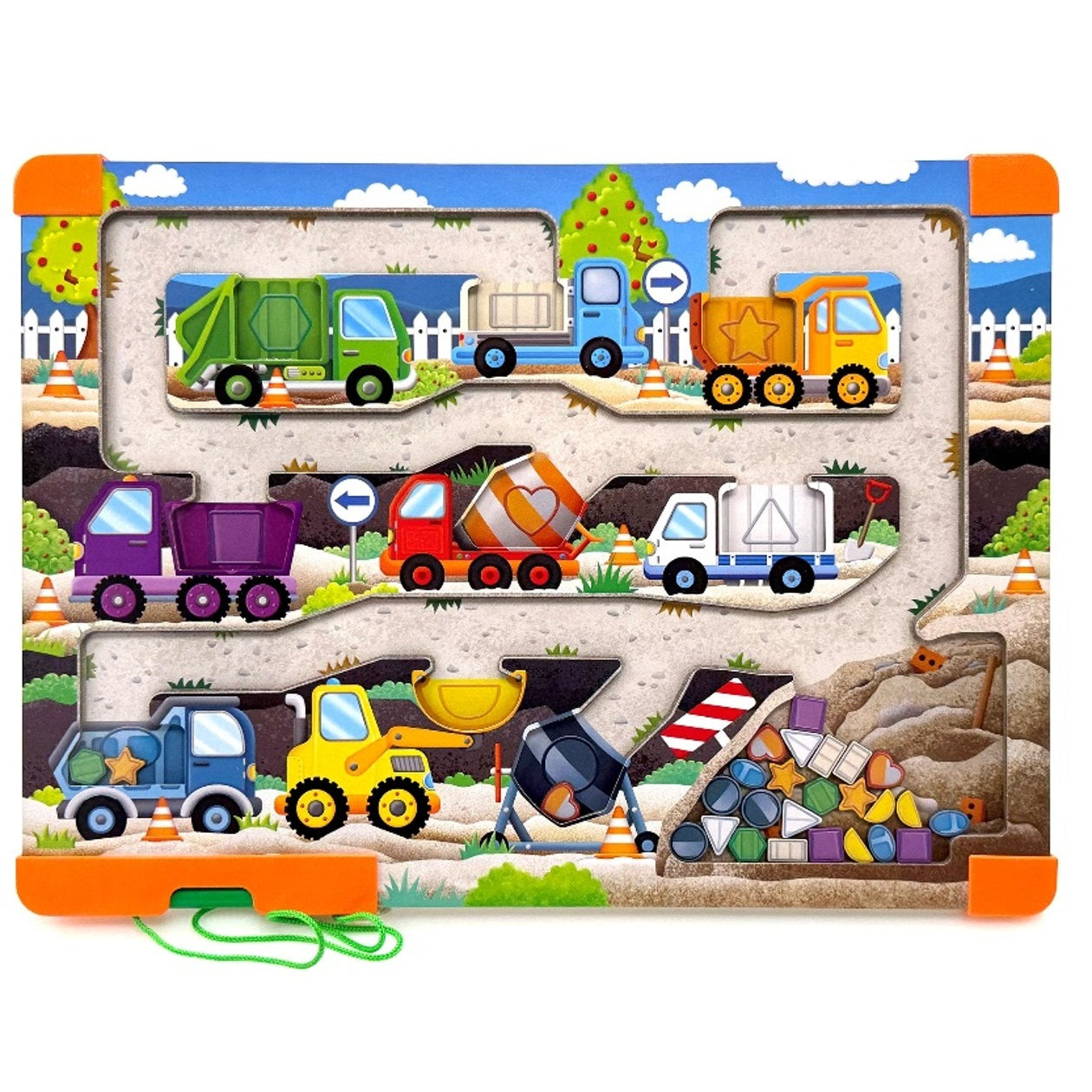 Sort & Learn Magnetic Puzzles - Shapes Diggers