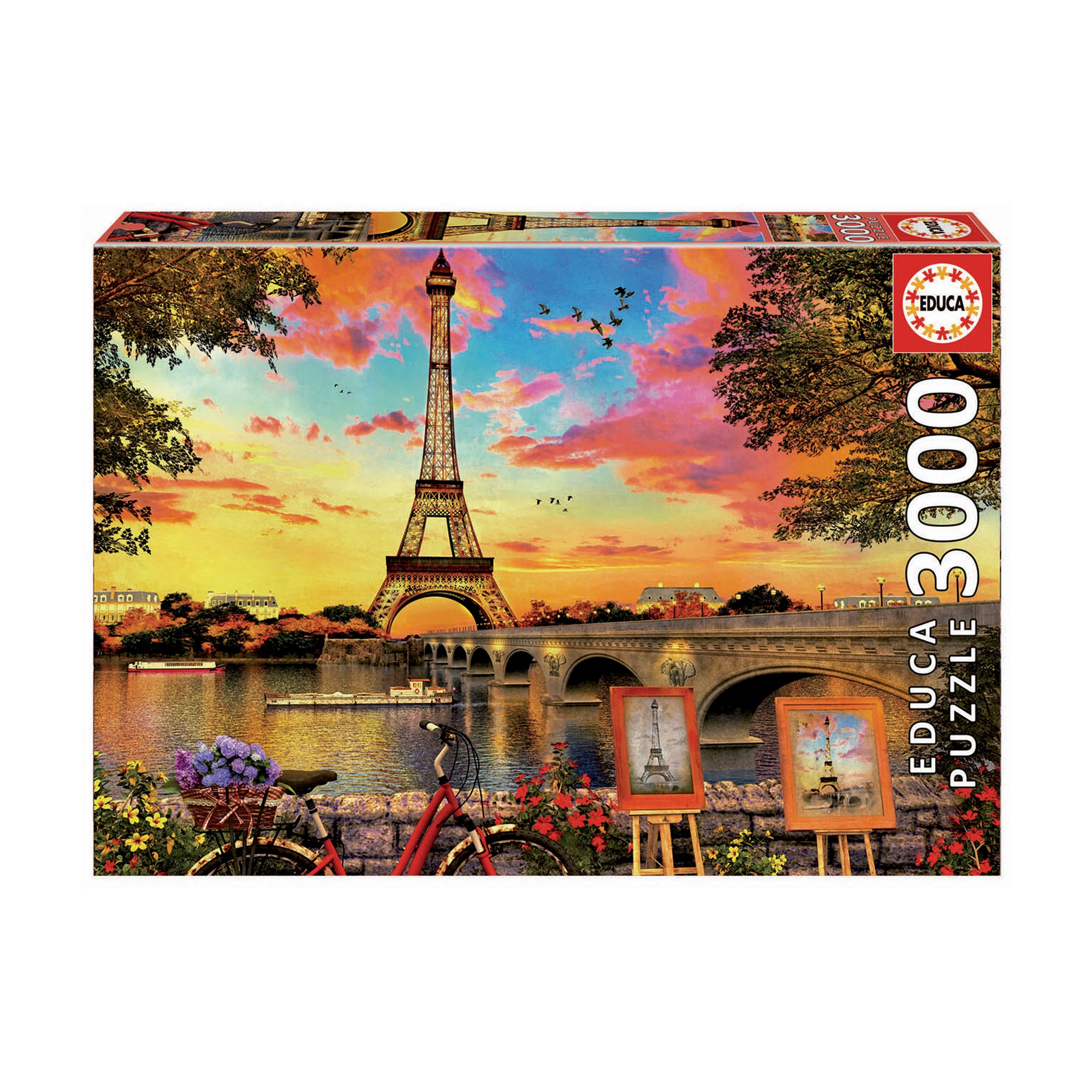 Educa Sunset in Paris 3000 Piece Puzzle