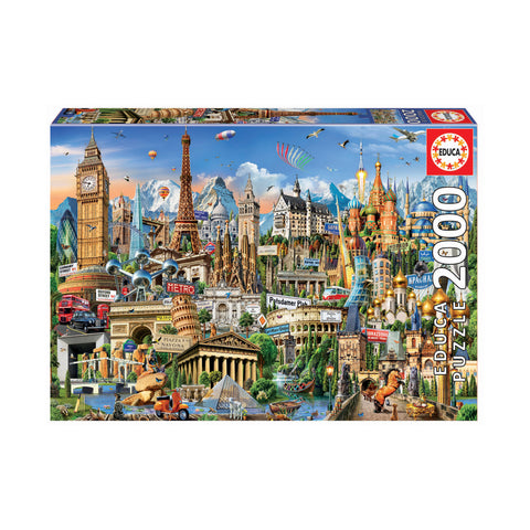 Educa Europe Landmarks 2000 Piece Puzzle