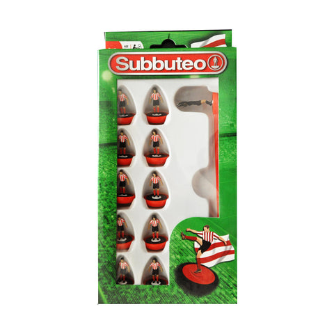 Subbuteo Red and White Stripe Kit Players 