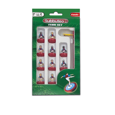 Subbuteo Claret and Blue Kit Players
