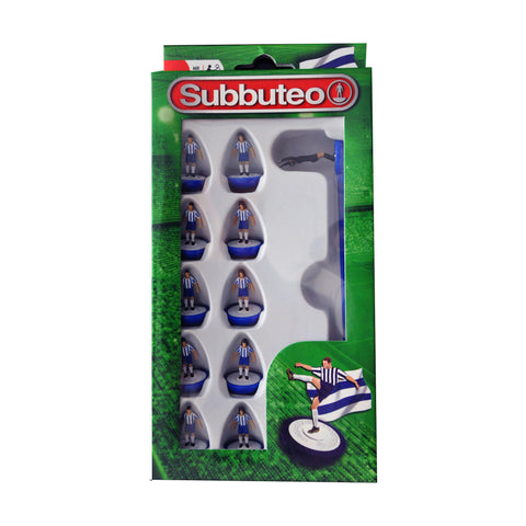 Subbuteo Blue and White Stripe Kit Players 