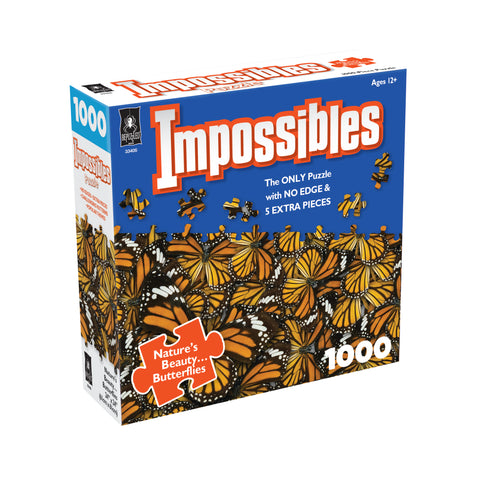 Impossibles Nature's Beauty Butterflies 1000 Piece Puzzle 