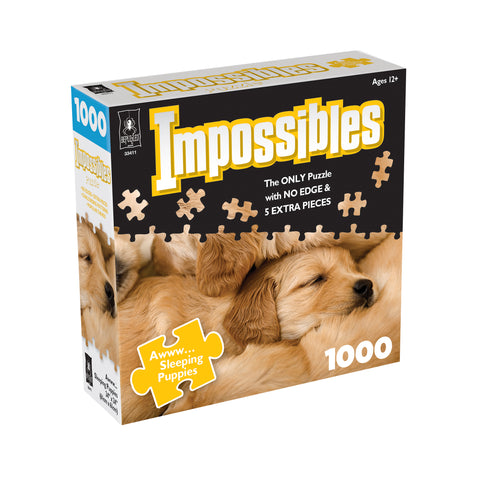Impossibles Aww Sleeping Puppies 1000 Piece Puzzle