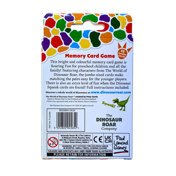 The World of Dinosaur Roar! Memory Card Game