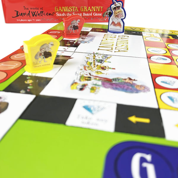 David Walliams Gangsta Granny Stash the Swag Board Game