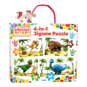 The World of Dinosaur Roar!  4-in-1 Puzzle