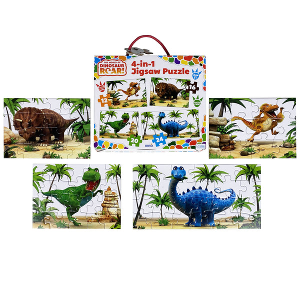 The World of Dinosaur Roar!  4-in-1 Puzzle