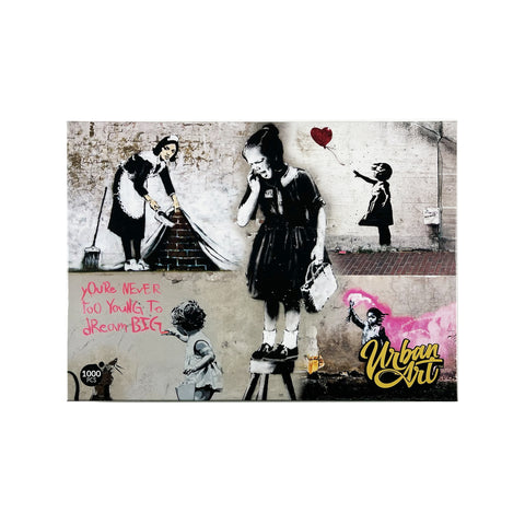 Urban Art: Banksy - Girl on a Stool