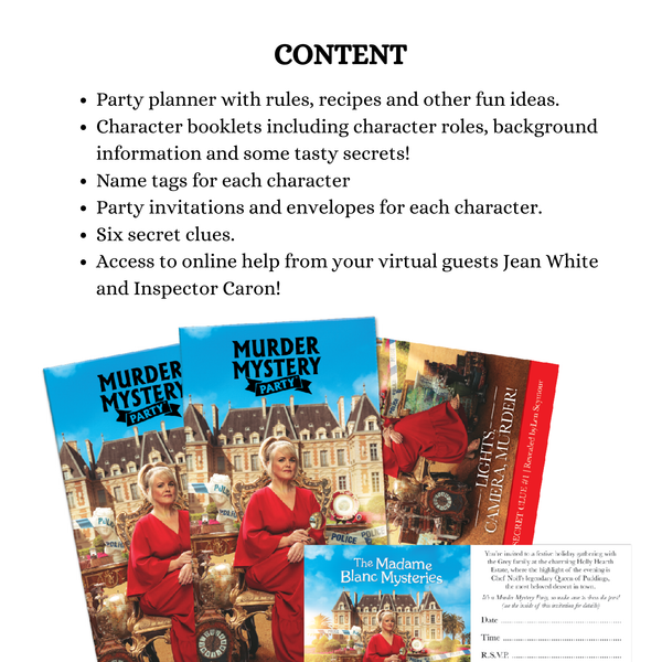 Murder Mystery Party x The Madame Blanc Mysteries - Lights, Camera, Murder!