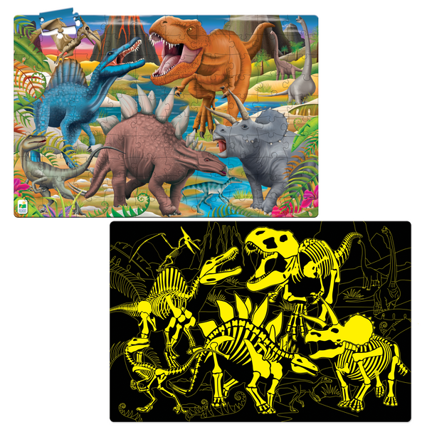 Puzzle Doubles - Glow In The Dark - Dinos