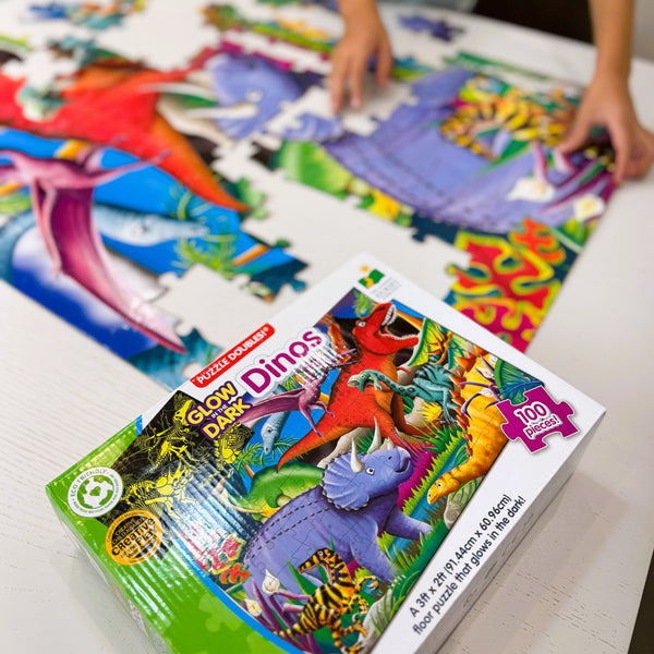 Puzzle Doubles - Glow In The Dark - Dinos